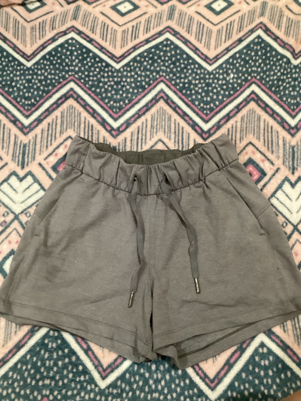 lululemon athletica Gray Drawstring Athletic Shorts